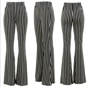 Striped Bell Bottom Flares